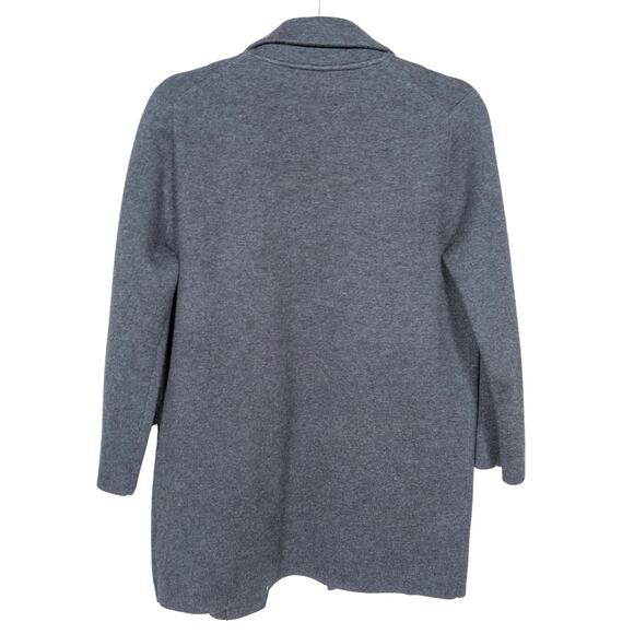 J CREW Dark Grey Sophie Open Front Sweater Blazer Merino Wool Women's XS - Picture 3 of 5